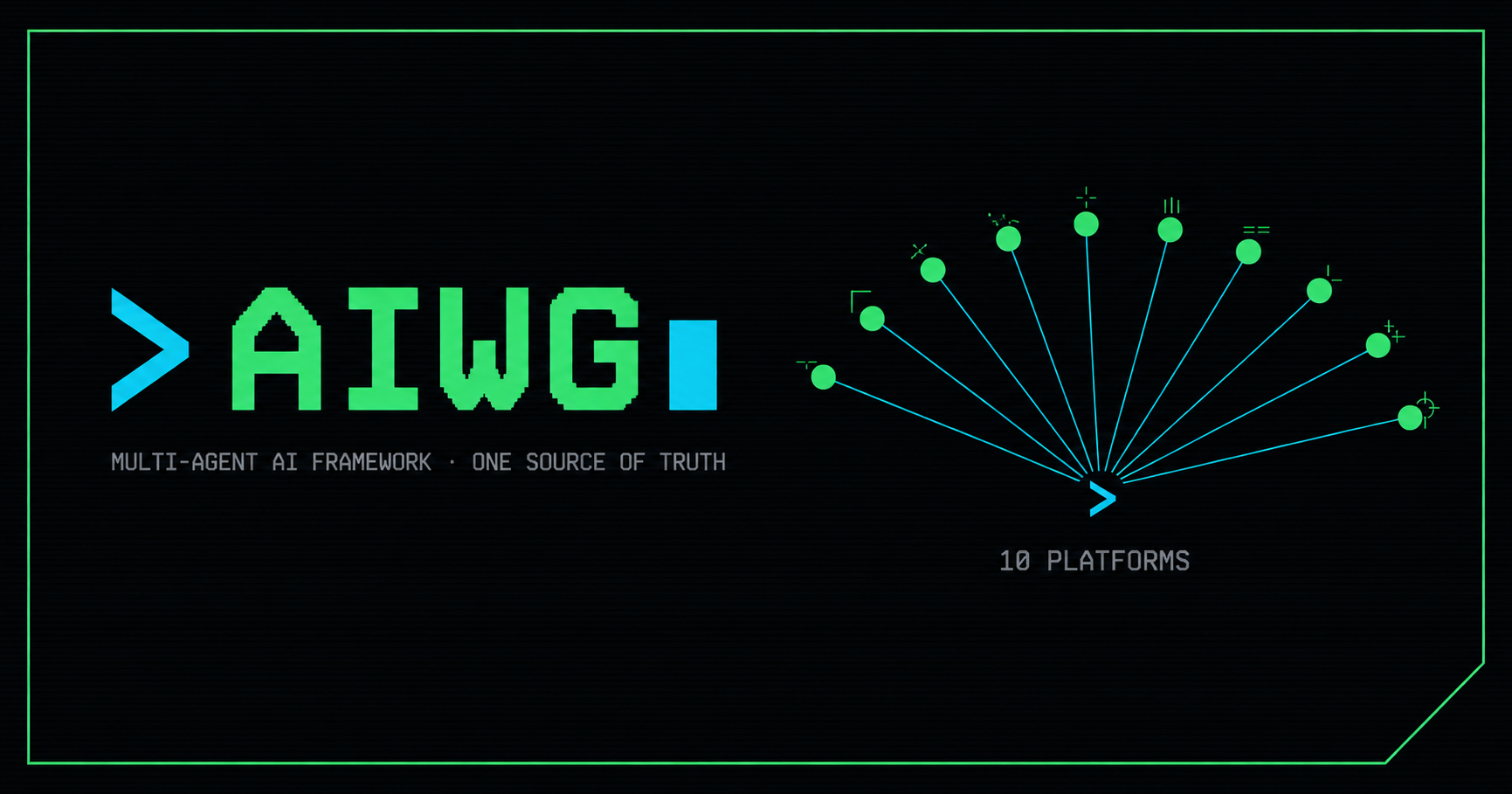 AIWG — multi-agent AI framework, one source of truth, 10 platforms