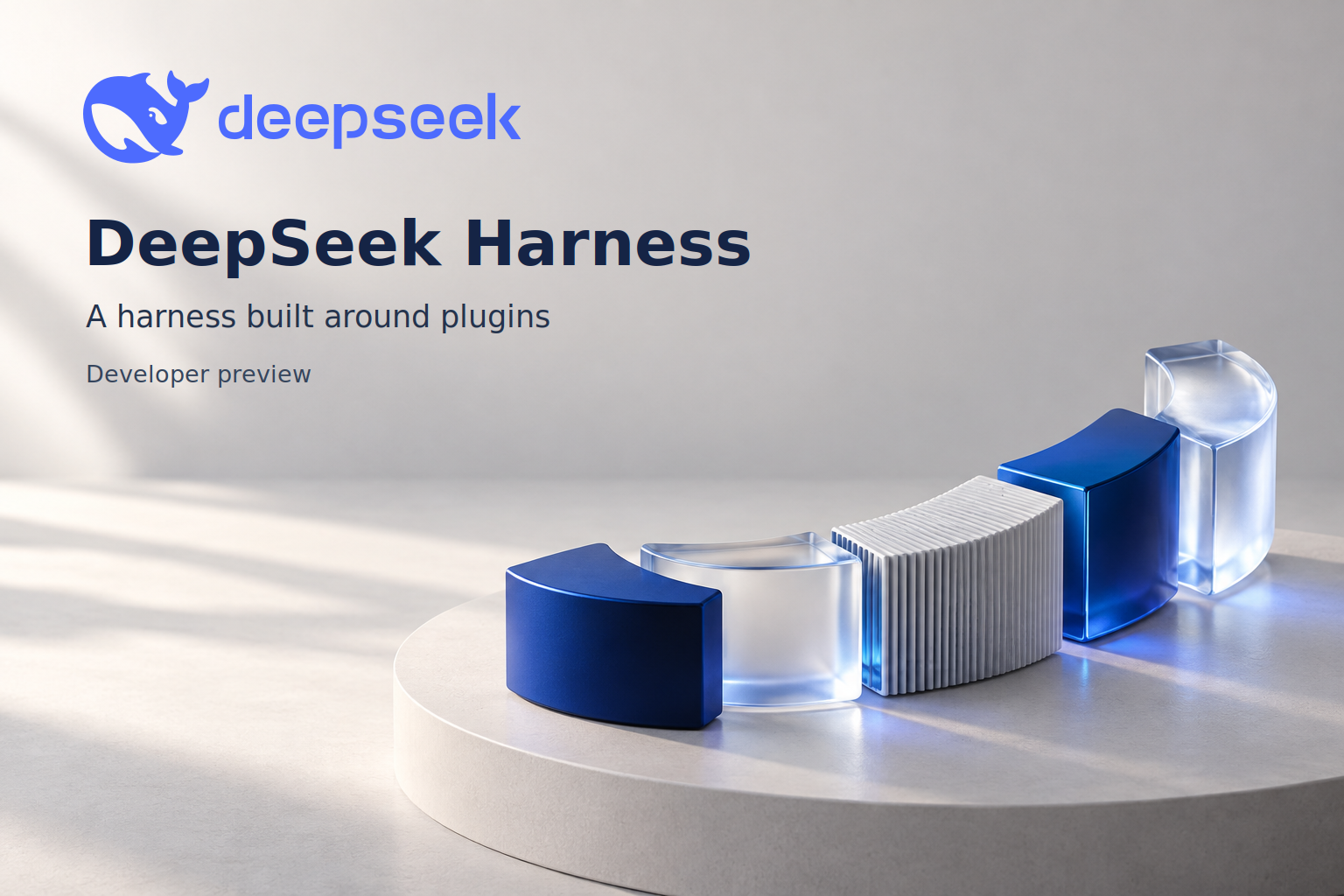DeepSeek Harness developer preview, with modular plugin artwork