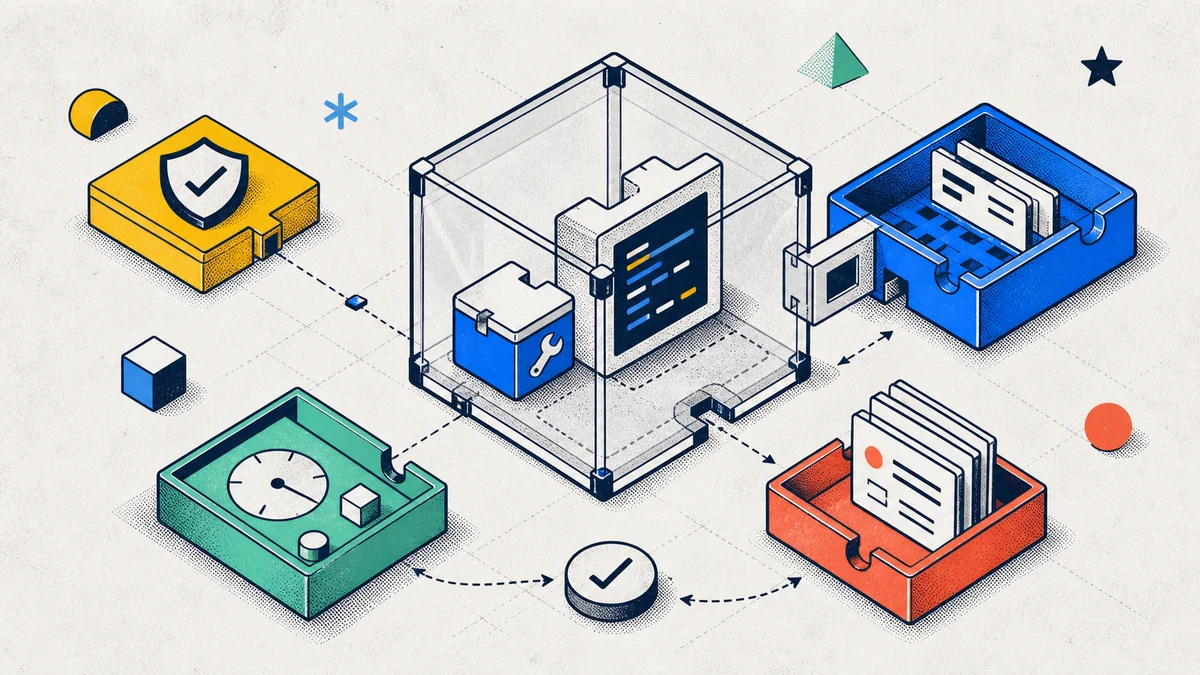 Secure sandbox explainer card showing contained self-hosted agent execution with policy and audit evidence